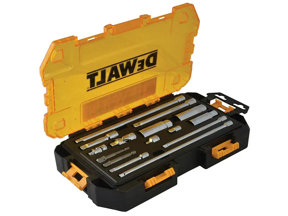 DeWalt DWMT73807 Chrome Vanadium Steel Tool Accessory Set 1/4 & 3/8 15-Piece