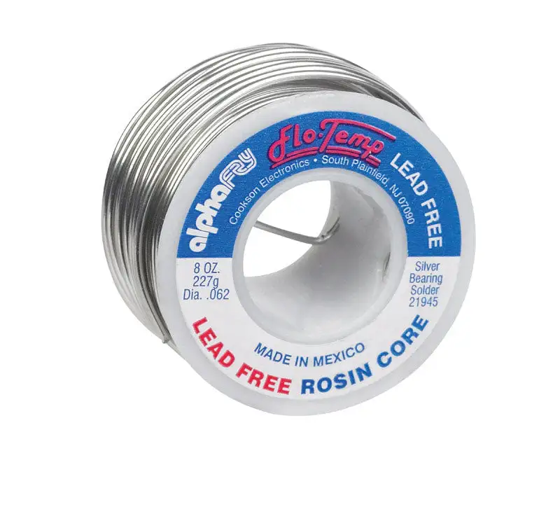Alpha Fry 8 oz Acid Core Wire Solder 0.125 . D Tin/Lead 40/60 Metal Joining