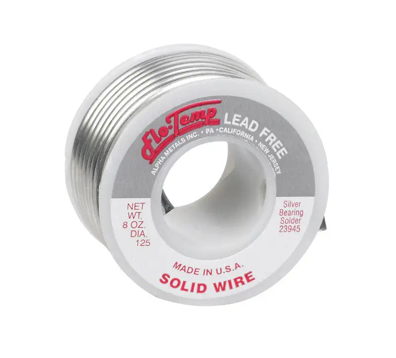 Alpha Fry 8 oz Lead-Free Acid Core Wire Solder 0.125 . D Silver Bearing
