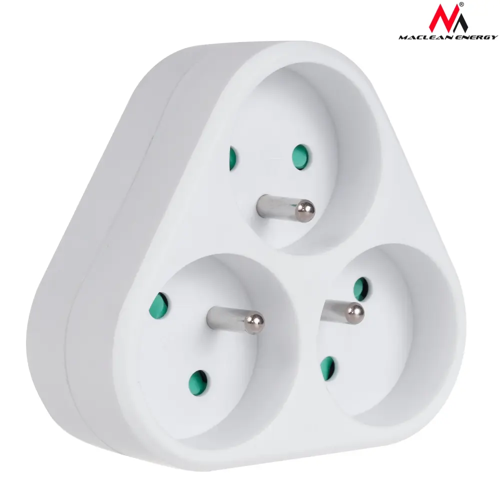 Maclean Energy MCE214 Three-way current outlet grounding 16A