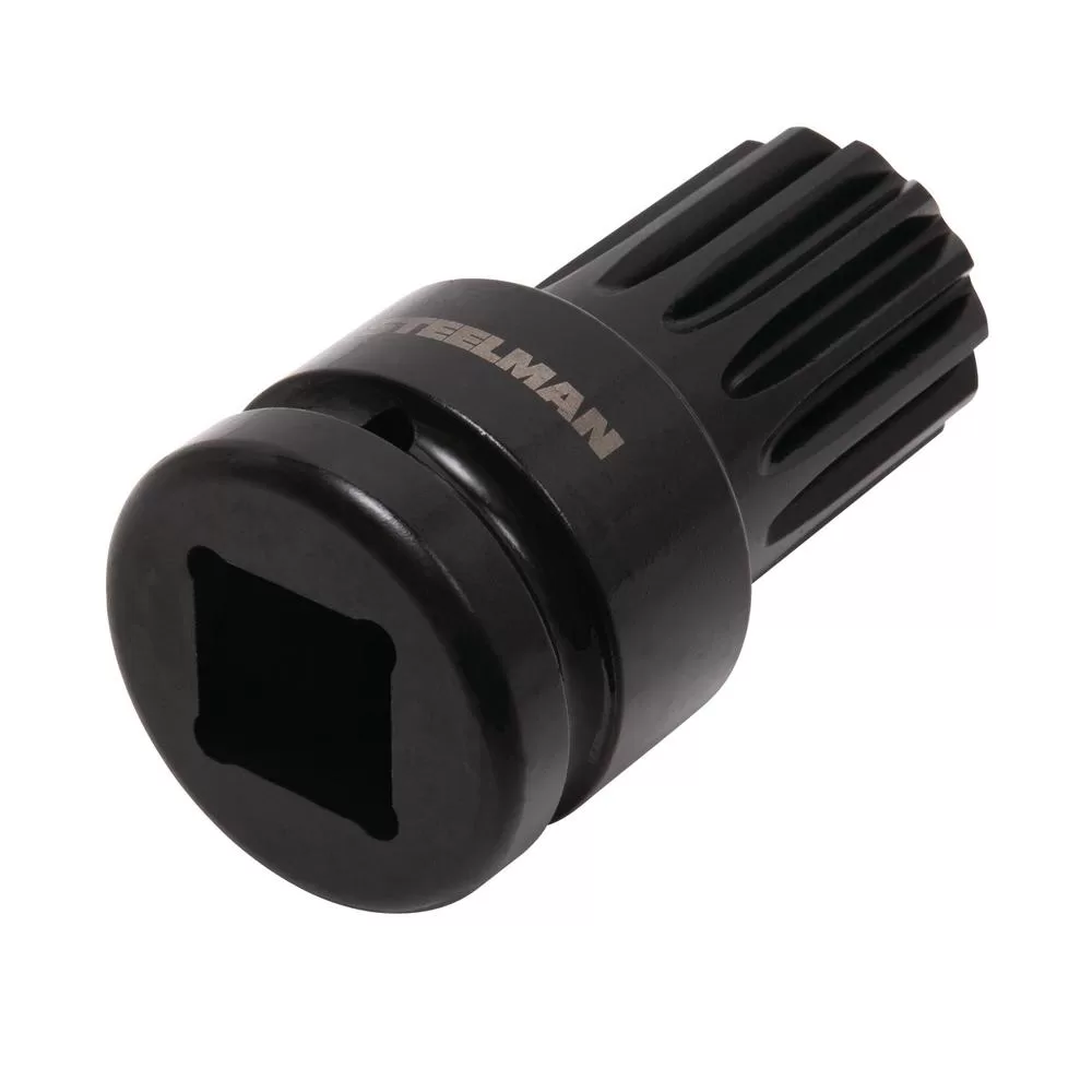 Steelman 1 . Square Drive to #5 Spline Drive Impact Socket Adapter