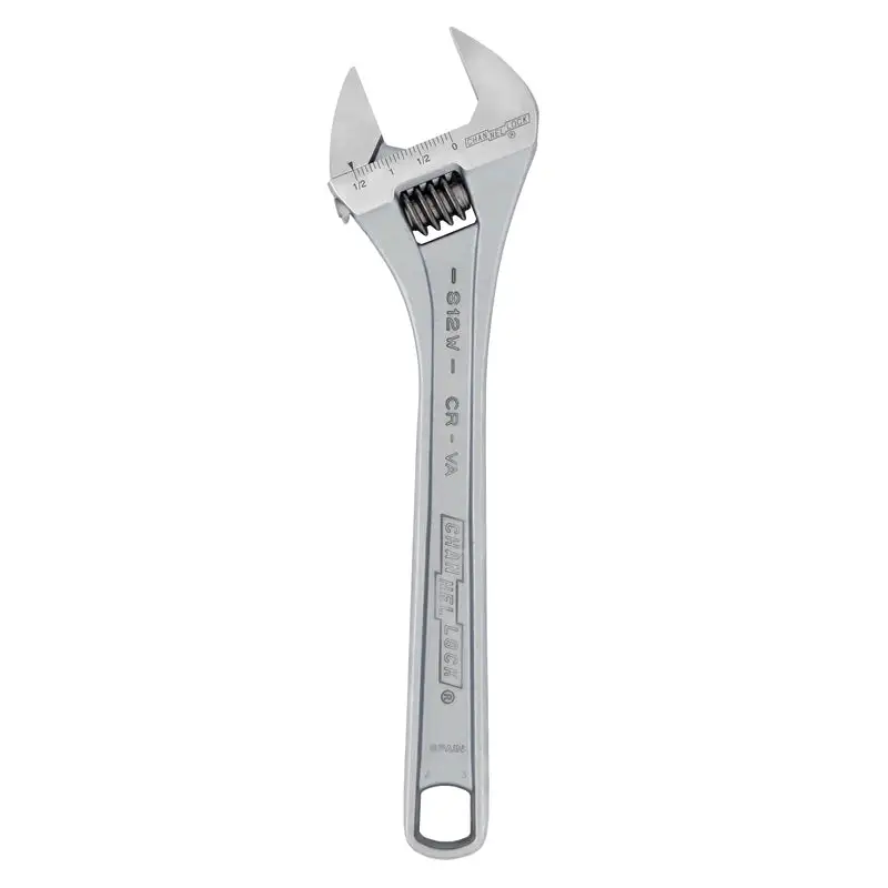 Channellock Metric and SAE Adjustable Wrench 12 Inch Length
