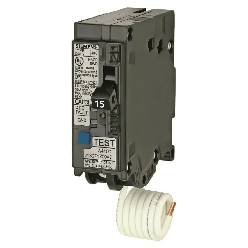 Siemens QA115AFC 15A Arc Fault Circuit Interrupter Breaker Home Safety