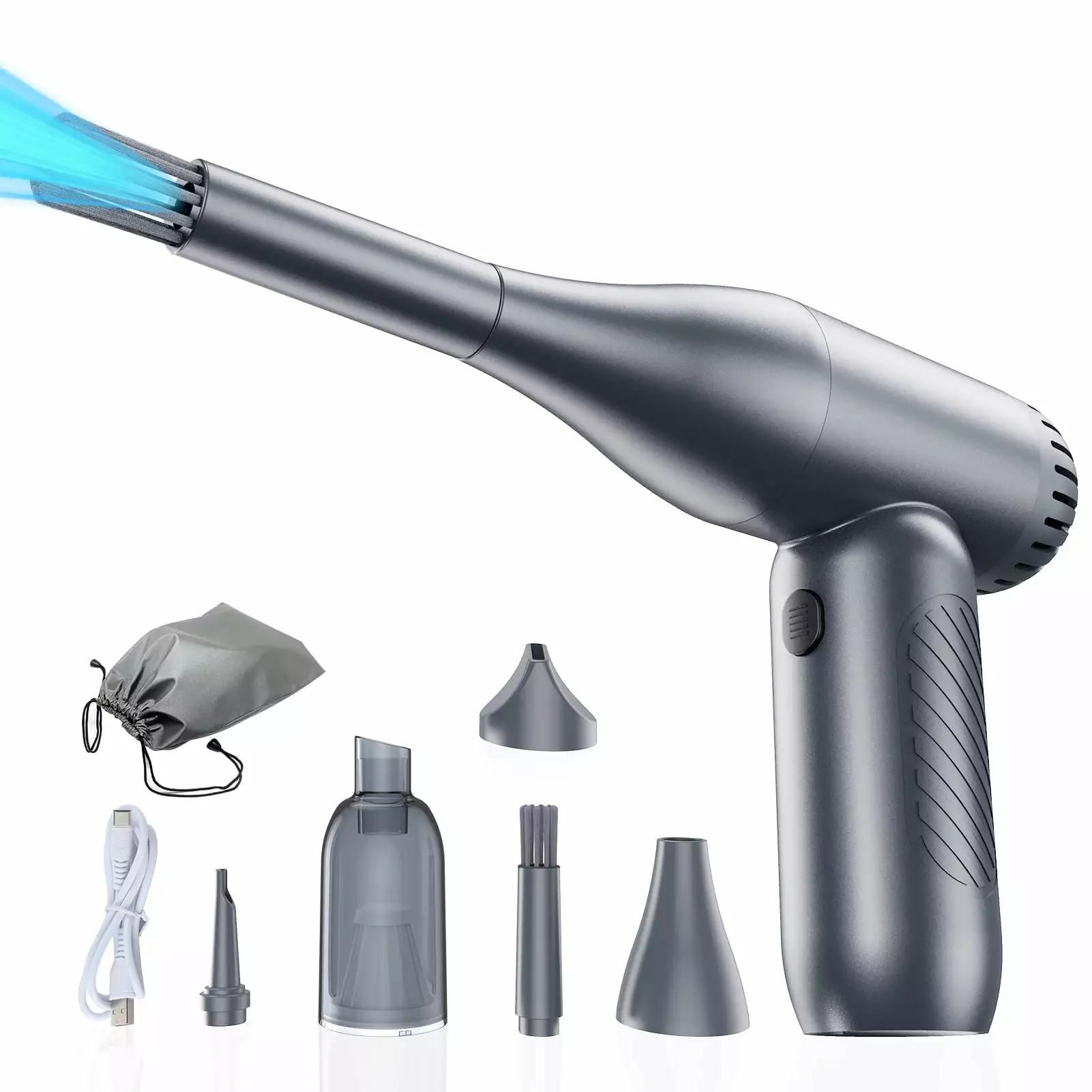 Carevas Electric portable dust Motor 90000RPM 4000Pa Adjustable Outdoor Remover 65W Motor 90000RPM 4000Pa Suction Power 4 ...