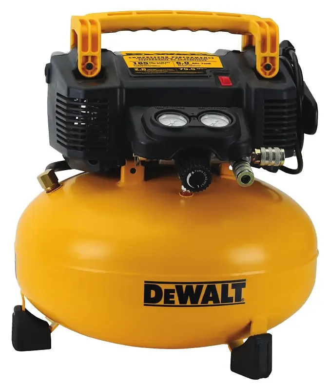 DEWALT DWFP55126 Mobile Electric Air Compressor, Tool Only, 6 gal Tank, 0.9 hp, 120 V, 165 psi Pressure, 1-Stage