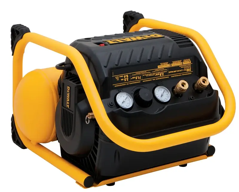 DEWALT DWFP55130 On--go Electric Air Compressor, Tool Only, 2.5 gal Tank, 1.1 hp, 120 V, 200 psi Pressure, 1-Stage