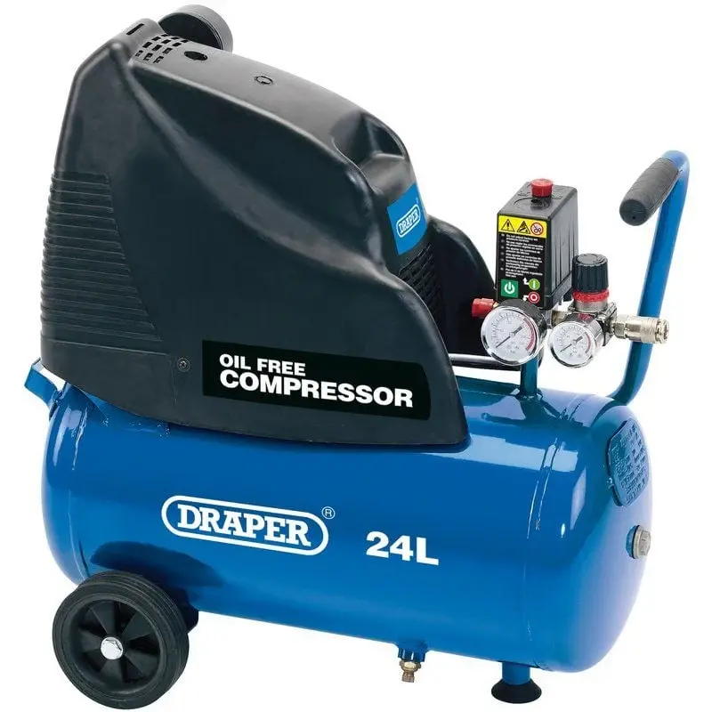 Draper DA25/169 Direct Drive Oil Included Air Compressor, 24L, 1.1kW - (24978)