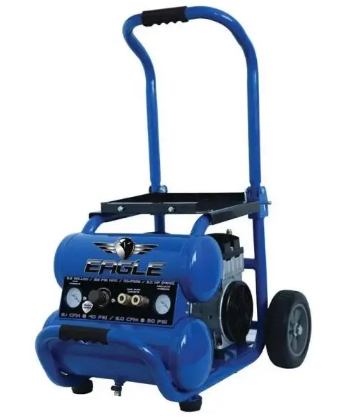 Eagle EA-5000 Silent Series 5000 Air Compressor 125 psi 5 Gallon