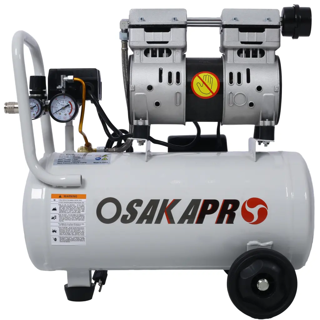 1.5Hp Silent Oil Free Air Compressor 8 Gallon Electric Shop Air Compressor Home Use g-h