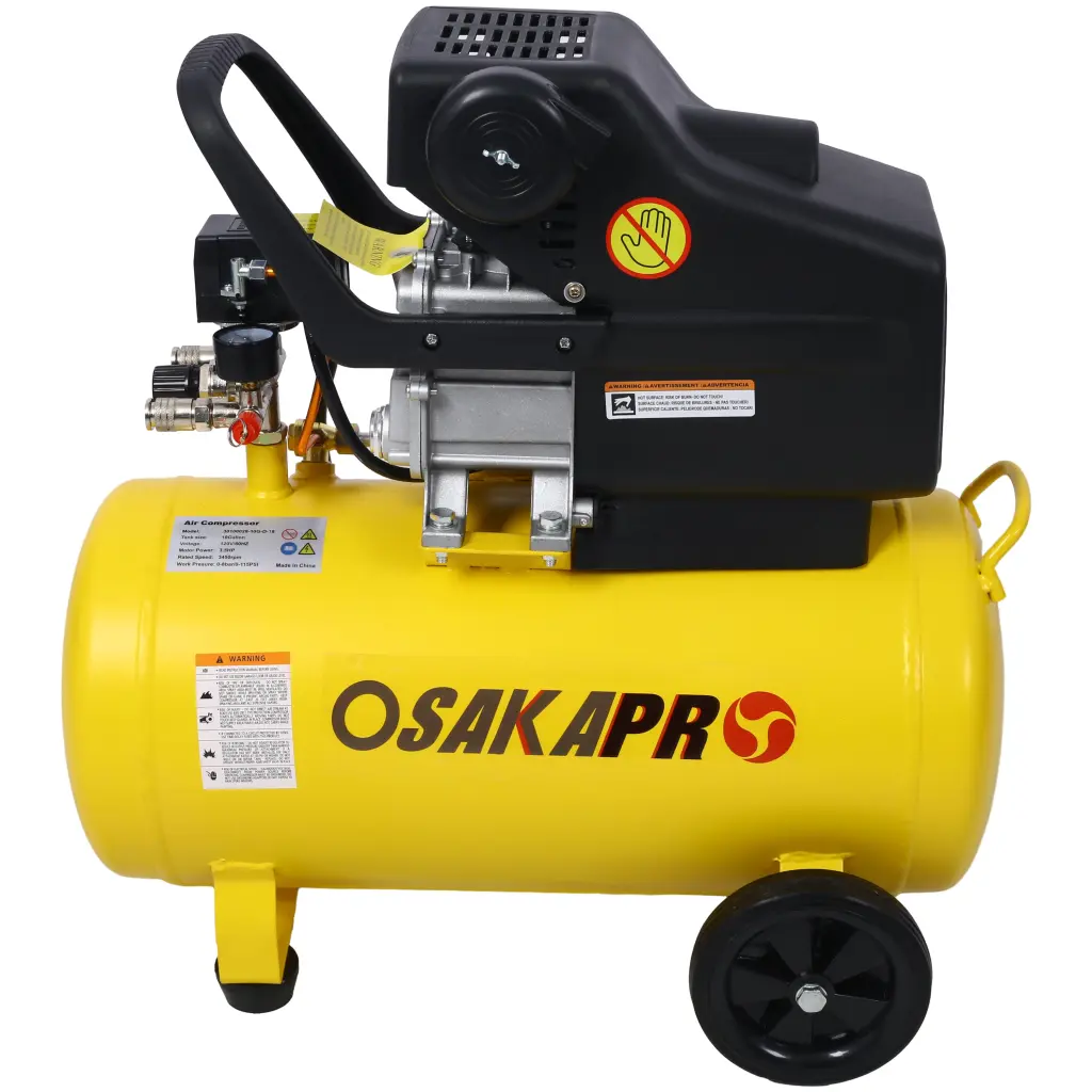 3.5HP Ultra Quiet 10 Gallon Horizontal Air Compressor Tank Travel Friendly g-h