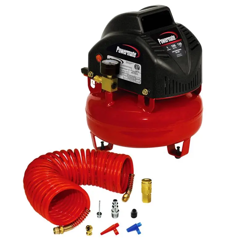 Powermate 1 Gallon Pancake Portable Air Compressor Kit 100 PSI 0.33 HP