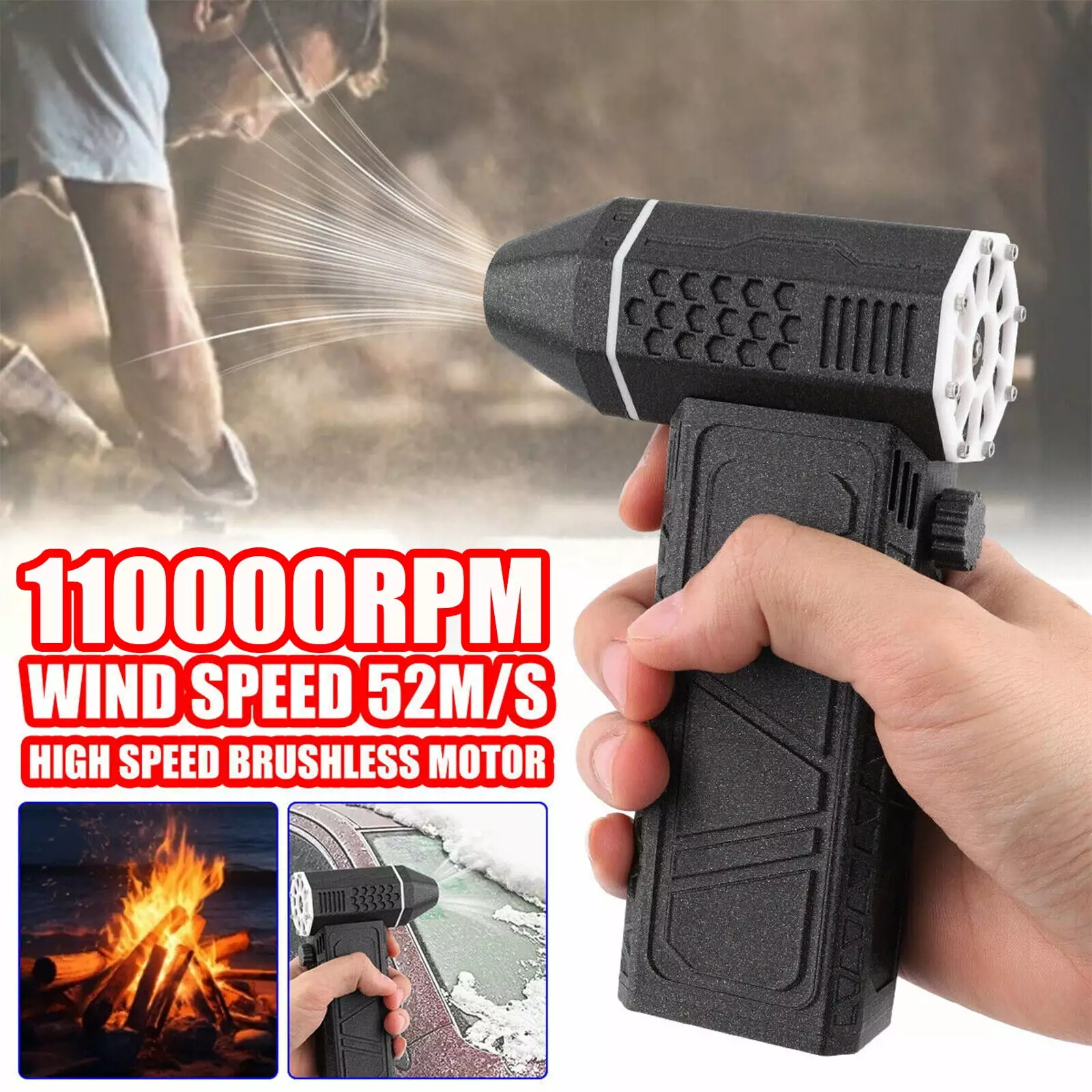 Mini Jet 110000 RPM Cordless Super Jet Dry Mini Turbo Jet Fan Air Compressed Air Replacement Air Duster Powerful Cordless ...