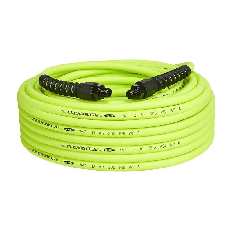 Legacy Flexzilla Pro 100 Ft L X 1/4 Inch D Hybrid Polymer Air Hose 300 PSI Zilla Green