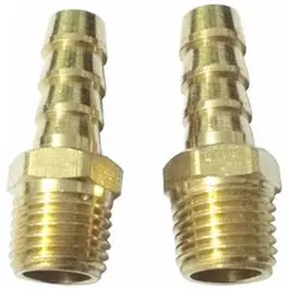 Compressor Hose End 3/8 Barb x 3/8-. MNPT 2-Pack Air Tools Master Mechanic