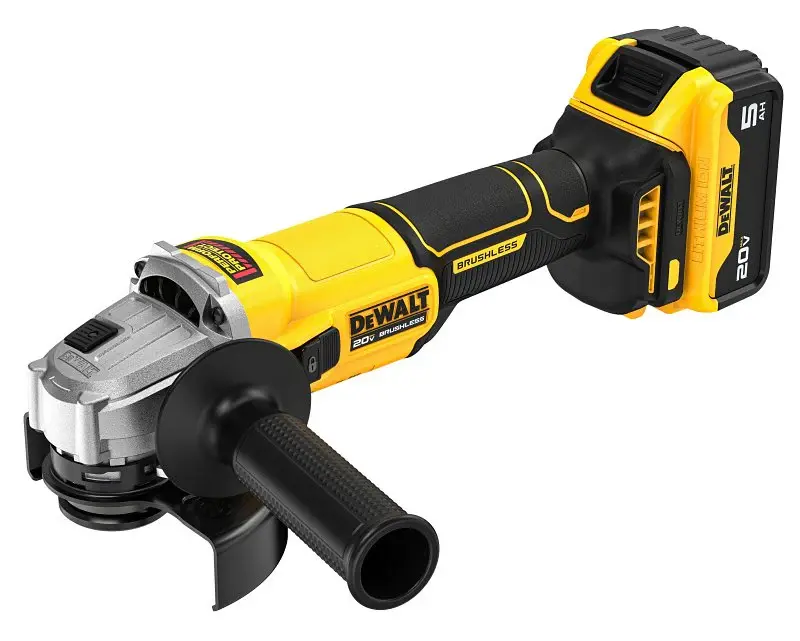 DEWALT MAX DCG407P1 Untethered Grinder Kit, Battery Included, 20 V, 5 Ah, 4-1/2 Dia Wheel, 9000 rpm Speed
