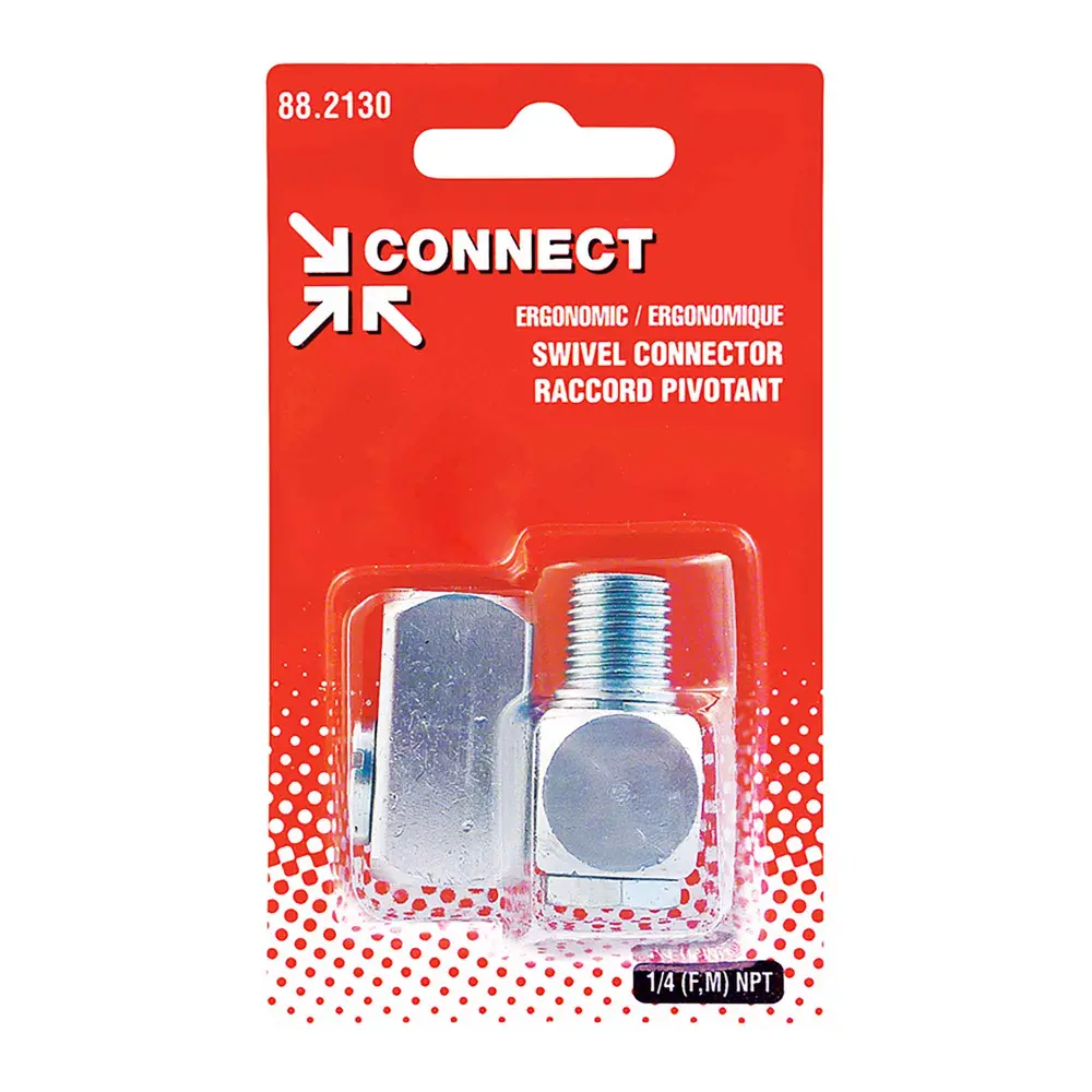 Ergonomic Revolve Connector Compressed Air, 1/4 (M) NPT x 1/4 (F) NPT