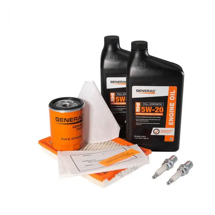 Generac A0002074698 Maintenance Kit Proprietary 5W-20 Synthetic Oil 11kW Air-Cooled Generators
