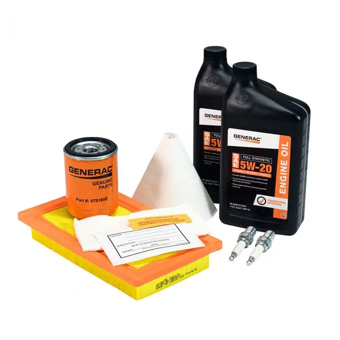Generac A0002074708 Maintenance Kit Proprietary 5W-20 Synthetic Oil 14 – 17kW Air-Cooled Generators