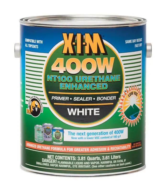 X-I-M 400W NT100 White Alkyd Primer Sealer Bonder 3.81 qt Pack 2 Superior Adhesion
