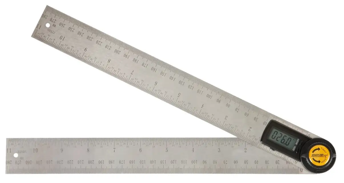 Johnson 1888-1100 11 Digital Angle Locator and Ruler Accurate Measurements