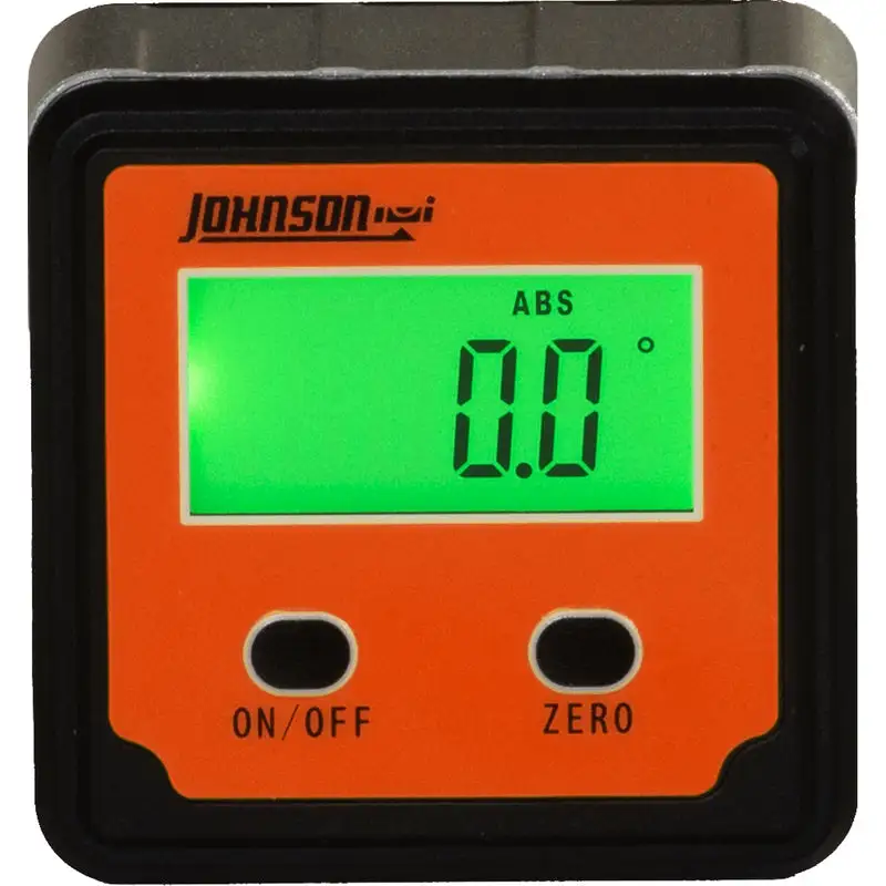 Johnson Magnetic Digital Angle Locator Orange Precise Measurements