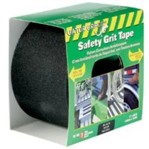 Gatorgrit RE160 Safety Grit Tape Black 4 x 60' Extra Wide Anti-Slip Tape High Traffic Areas