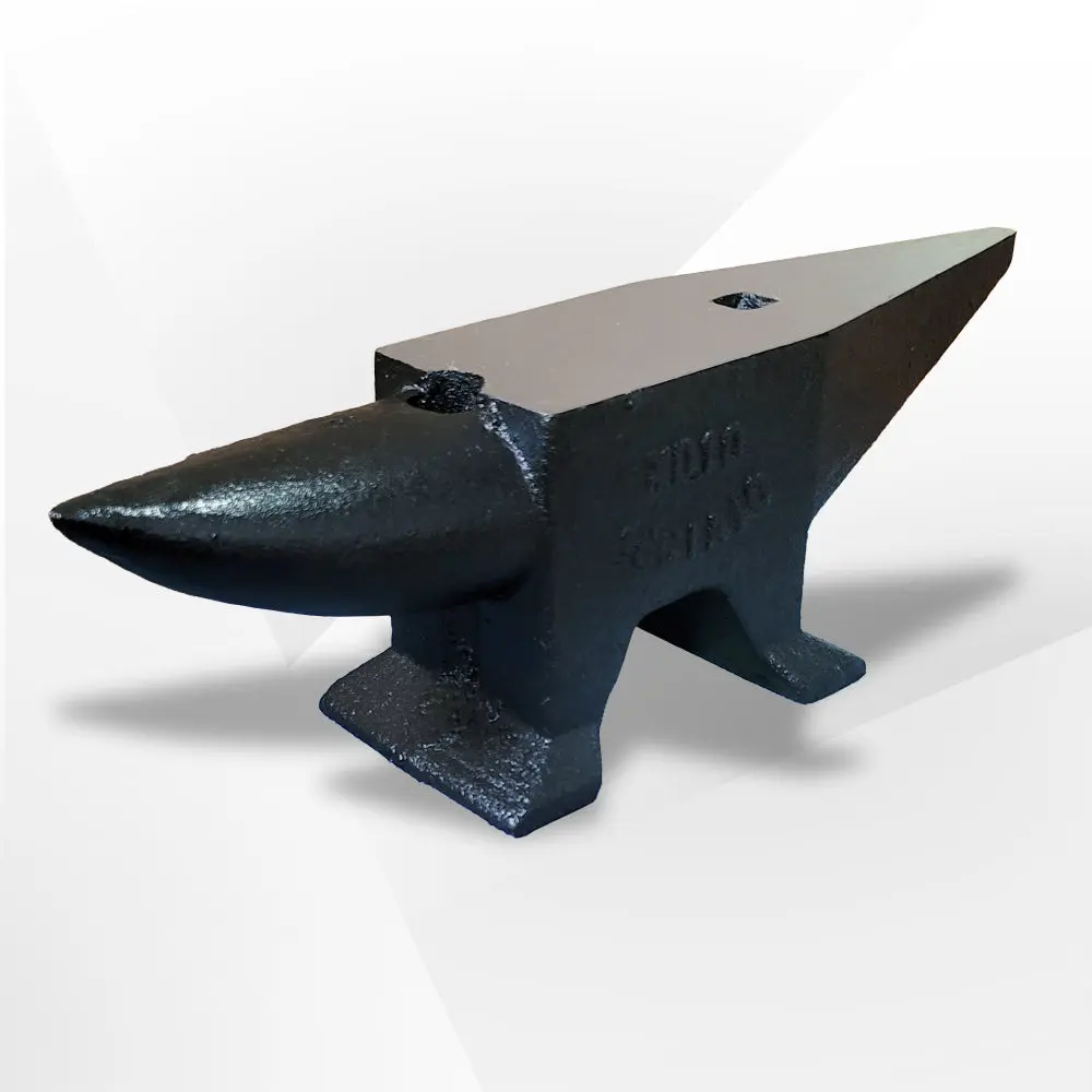22Lbs Cast Steel Anvil High Hardness Rugged Round Horn Anvil Blacksmith rnb