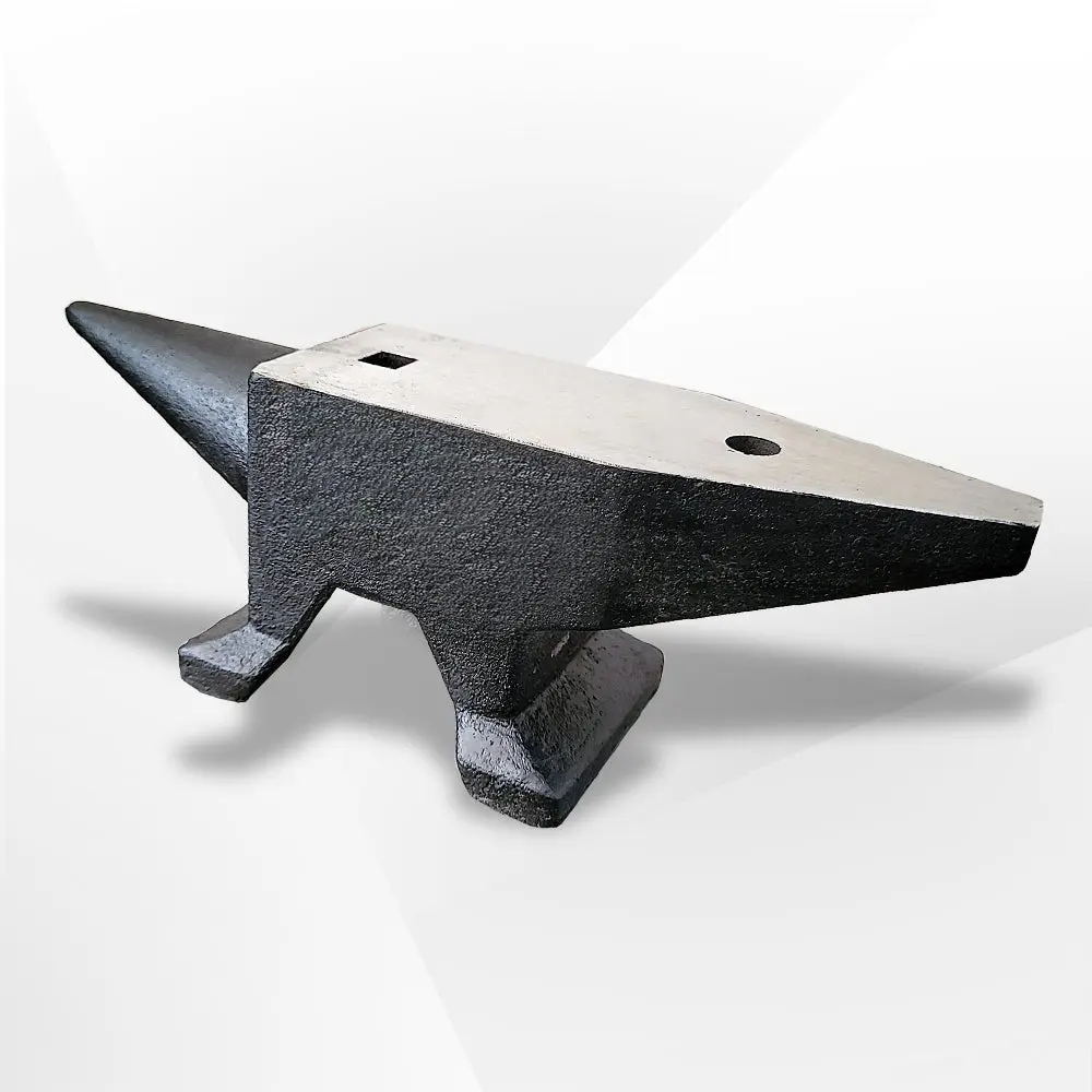 66Lbs Cast Steel Anvil High Hardness Rugged Round Horn Anvil Blacksmith rnb