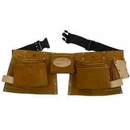 Suede Carpenters Apron 11-Pocket Durable Workwear Bucket Boss