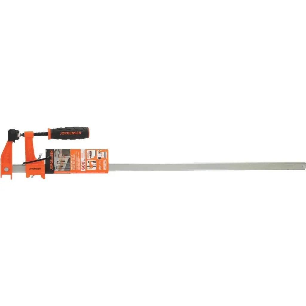Jorgensen Medium-Duty Steel Bar Clamp 24-Inch Woodworking Tool