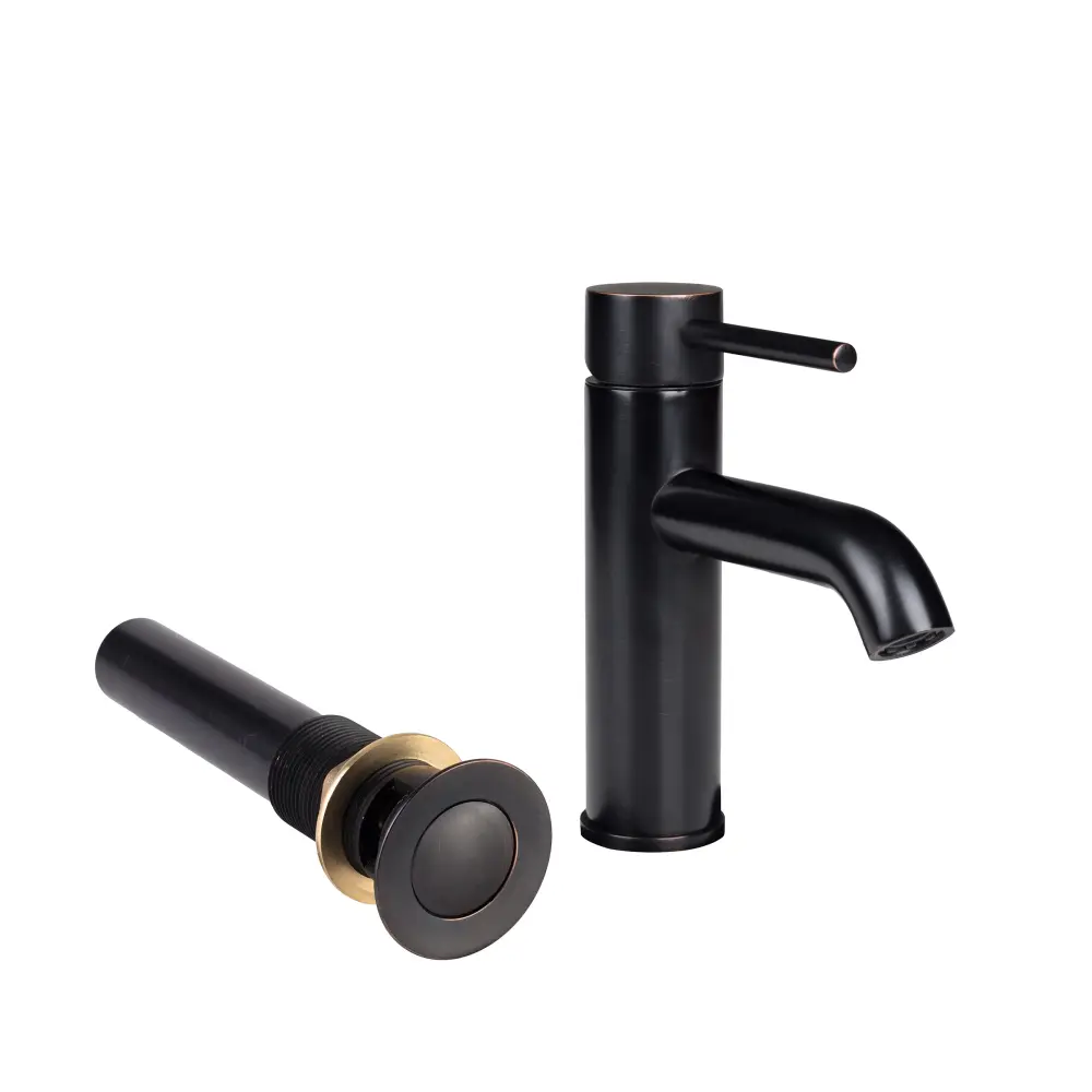 Palais Royal Euro Single Hole Bathroom Faucet Typical Sink Drain Oil Rubbed Bronze