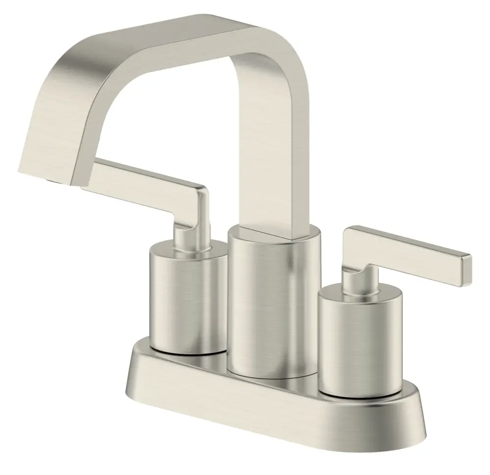 Saint-Lazare 4 . Centerset Bathroom Faucet Ribbon Spout Matte Nickel
