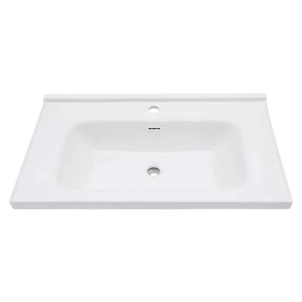 Modern Rectangular Vanity Top Overflow Bathroom