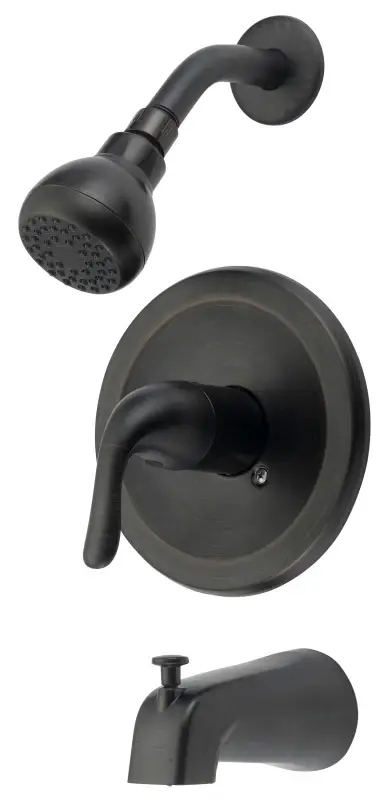 Boston Harbor TQ-F1214517RW Tub/Shower, Fixed Install Showerhead, 1.75 gpm Showerhead, 1 Spray Settings, 1-Handle