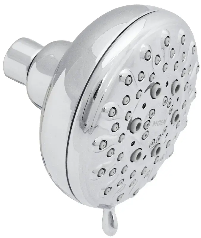 Moen Banbury Series 23045 Shower Head, 1.75 gpm, 1/2 Connection, IPS, Shiny metal, 4 Dia