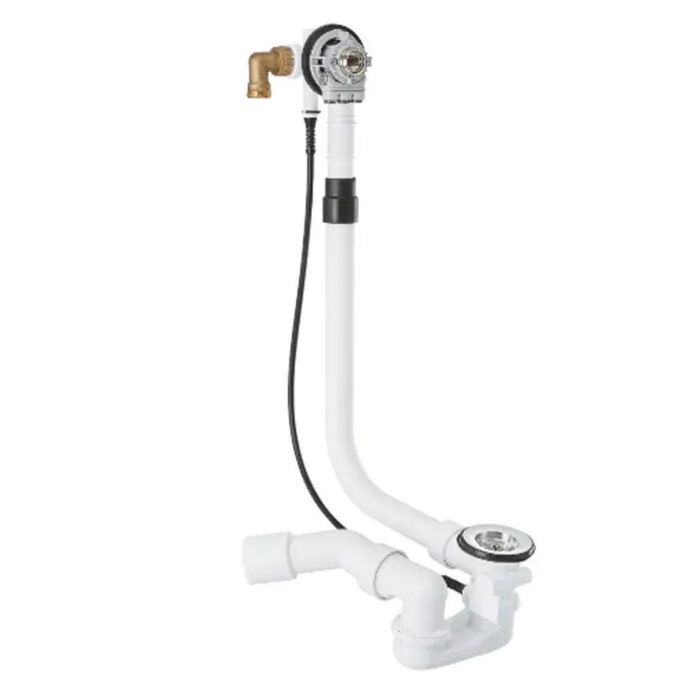 Grohe Inlet-/Waste/Overflow Valve Rough Chromium - 28991000 - Bath Waste Solution