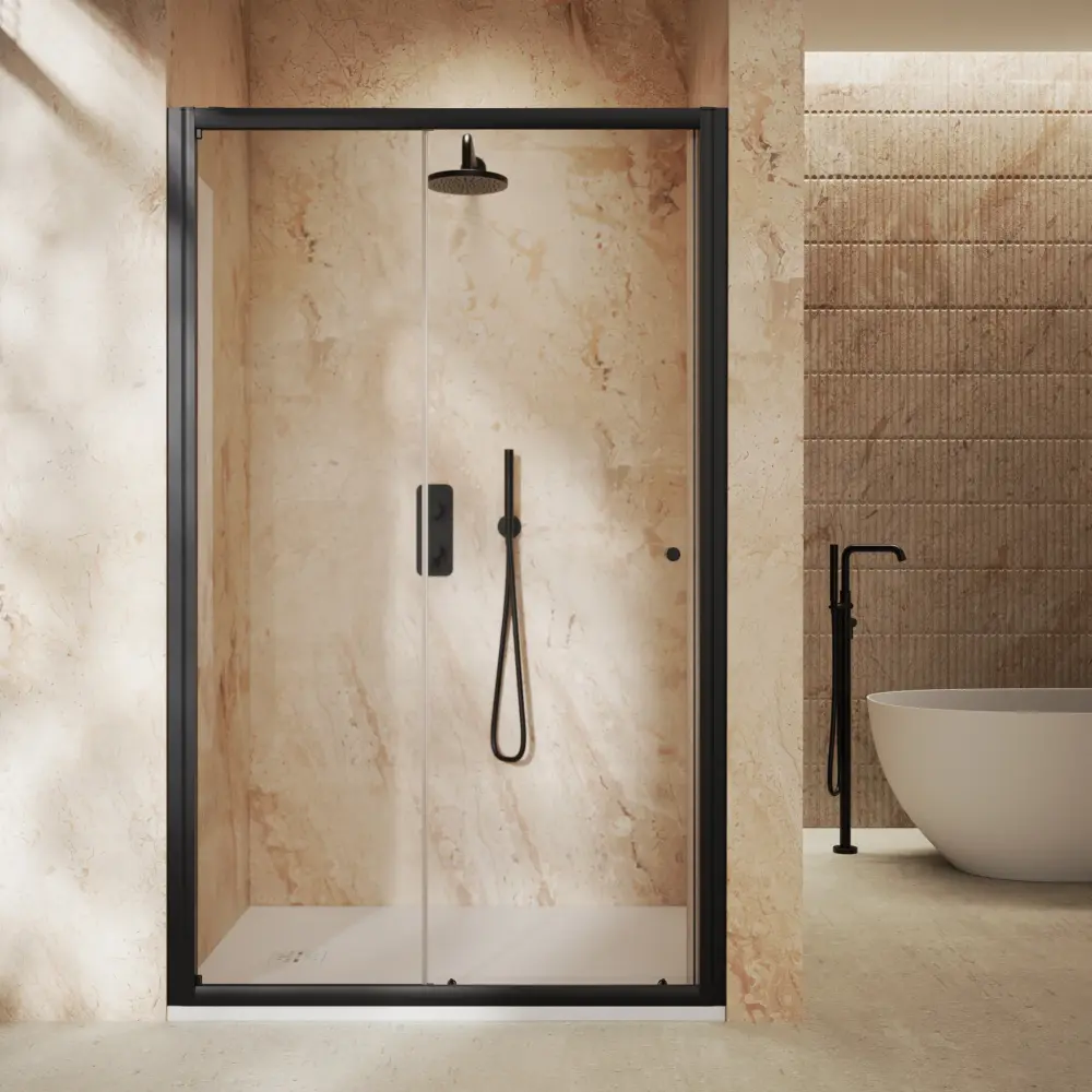 Roman Haven6 Sliding Shower Door - 1200mm - Matt Charcoal