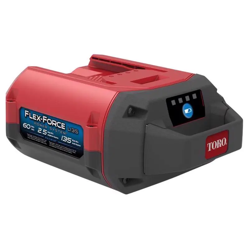 Toro Flex-Force 60V 2.5 Ah 135 WH Lithium-Ion Battery Pack Charging Indicator Light