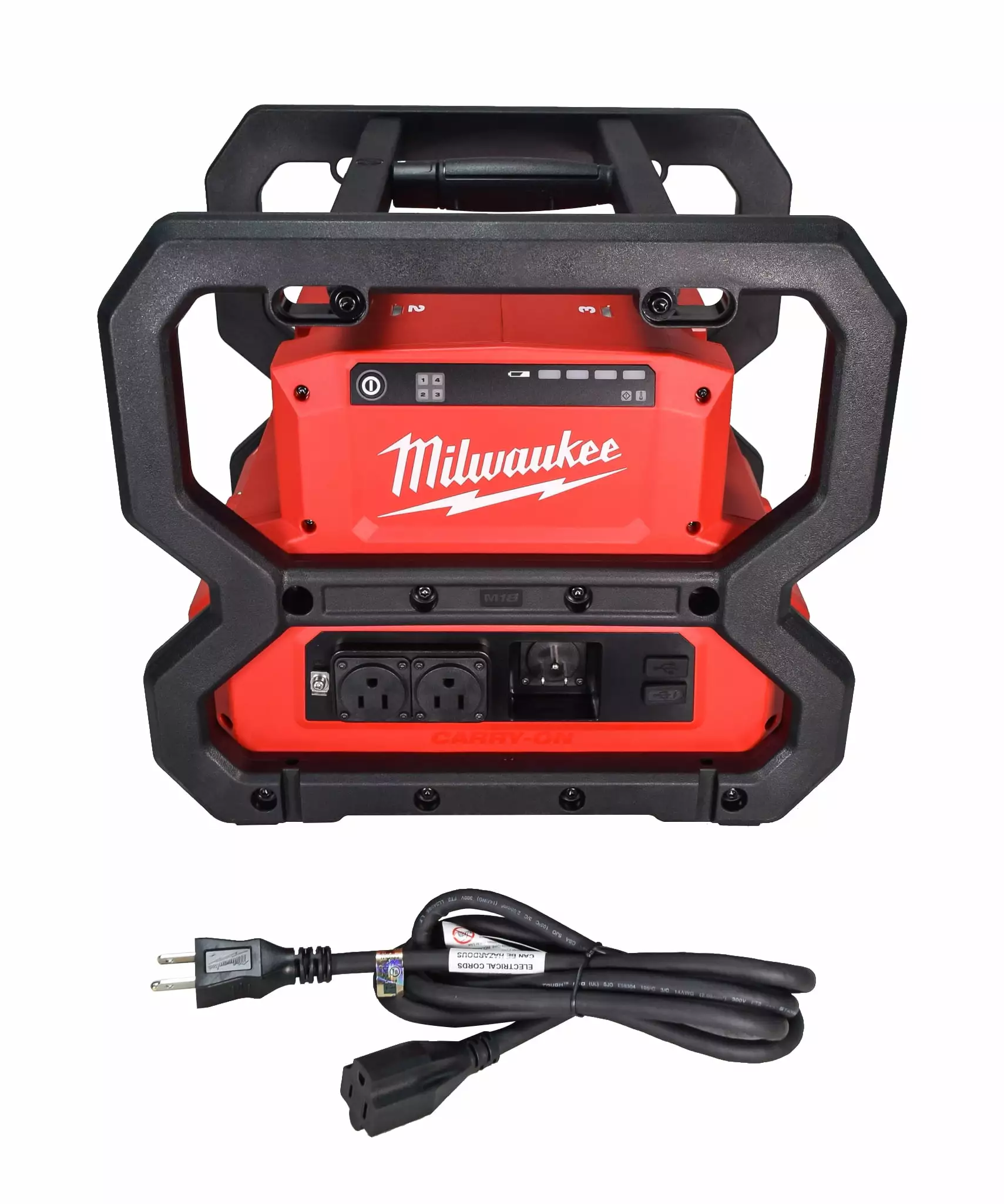 Milwaukee 2845-20 M18 18V Lithium-Ion Cordless 3600-Watt/1800-Watt Battery Powered Power Supply
