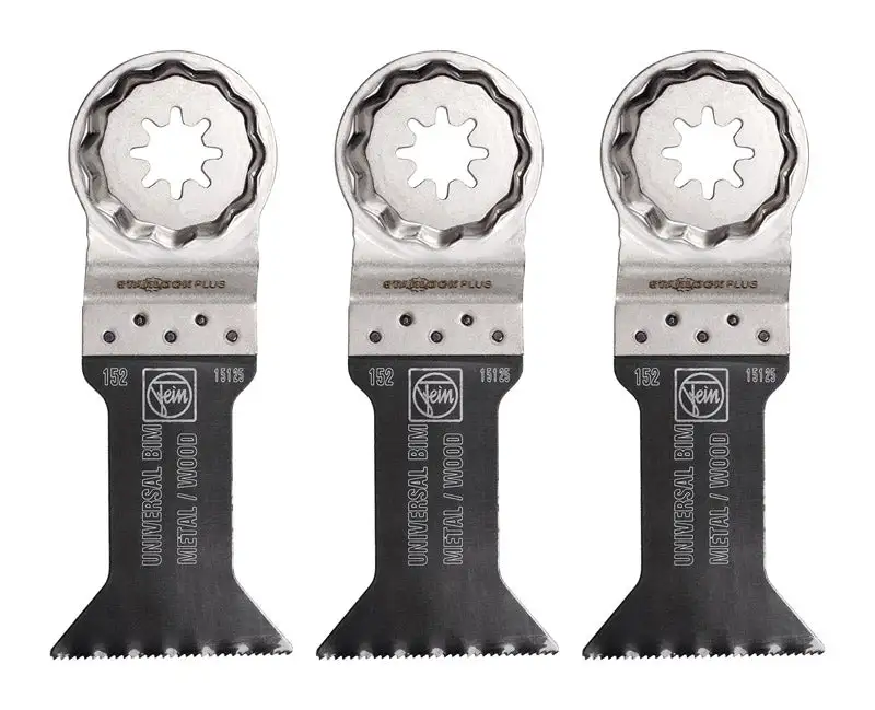 Fein StarlockPlus 1-3/4 . Bi-Metal E-Cut Universal Saw Blade 3 Pack Multi-Material Cutting