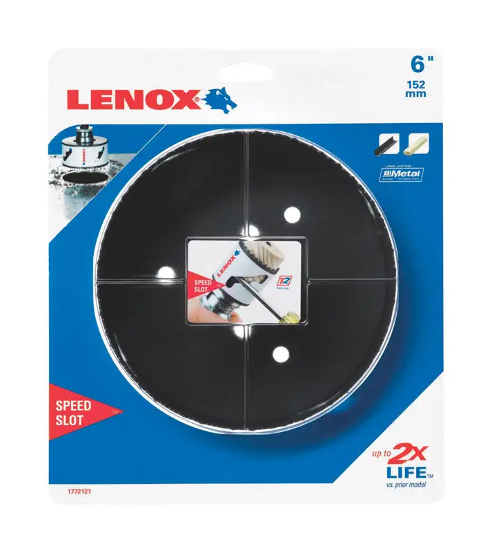 Lenox 6 Inch Bi-Metal Hole Saw Metal and Wood Cutting