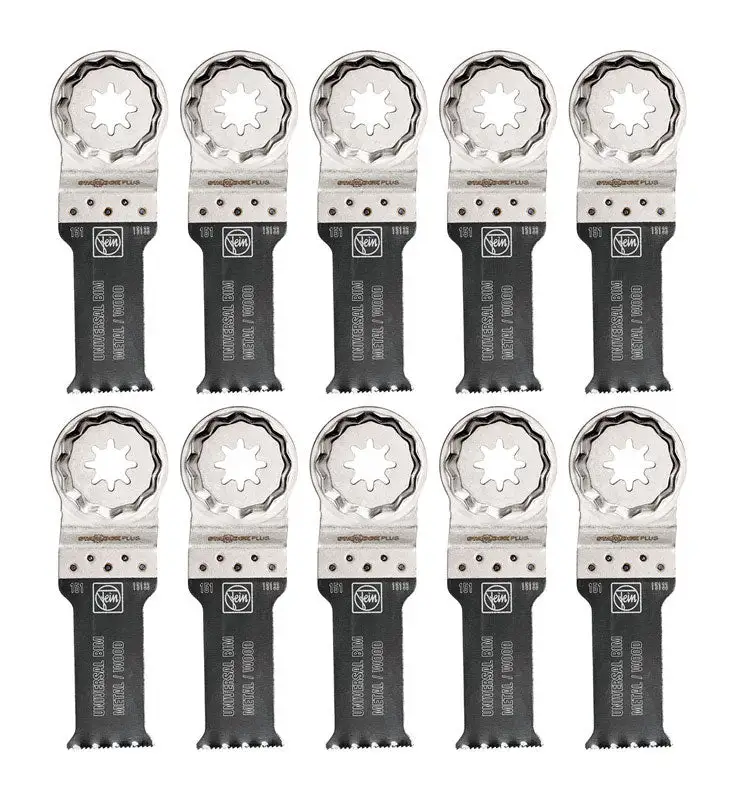 Fein StarlockPlus 1-1/8 X 2 L Bi-Metal Saw Blade Set 10 pk