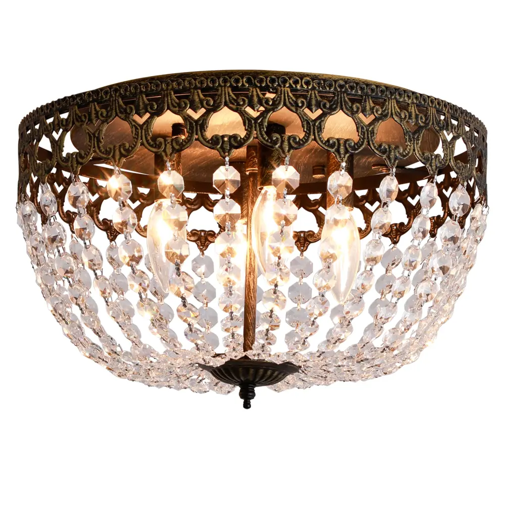 Maxax 4 - Light 15in Simple Bowl Flush Install Ceiling Light #MX19132