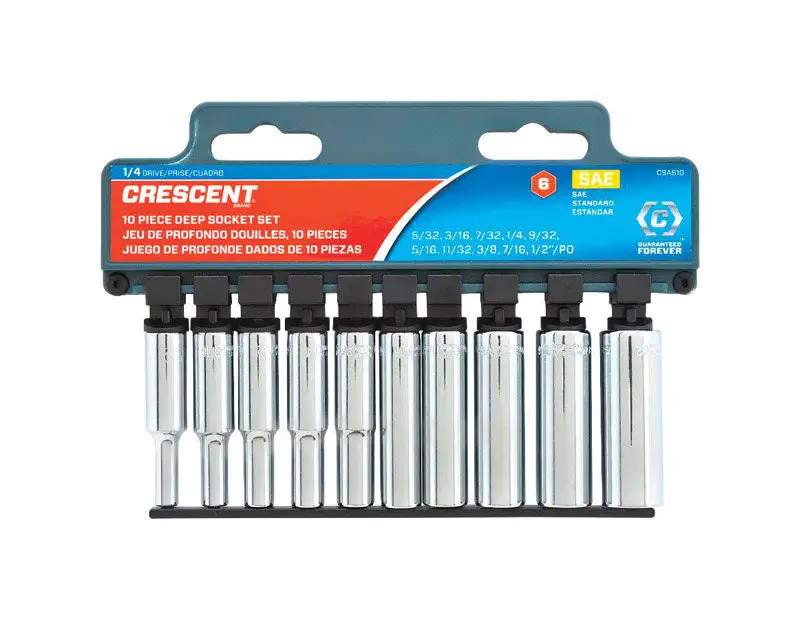 Crescent 12-Piece 1/4 & 3/8-Inch Drive SAE 6-Point Torx Bit Socket Set