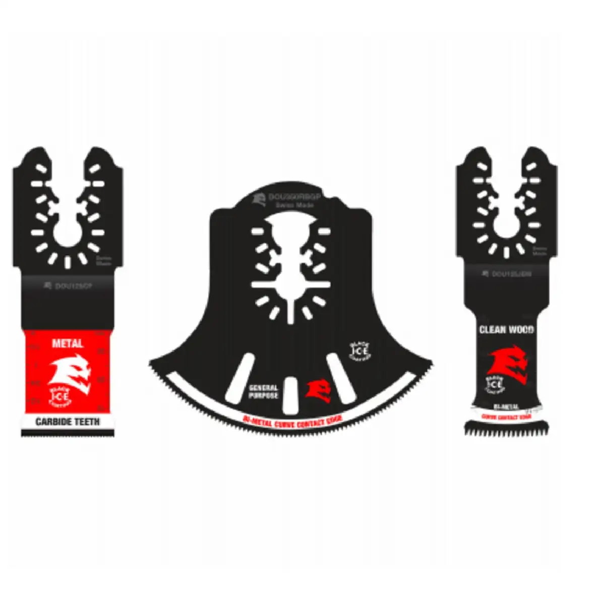 Diablo DOU3BS Universal Fit Bi-Metal Oscillating Blade Set 3 Piece Versatile Cutting