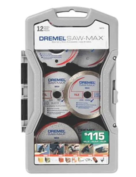 Dremel SM710 Saw-Max Oscillating Tool Blade Set 12 Pieces