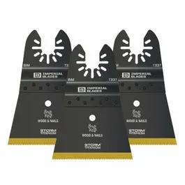 Bi-Metal Oscillating Tool Blade 2.5-Inch 3-Pack Wood Nails Imperial