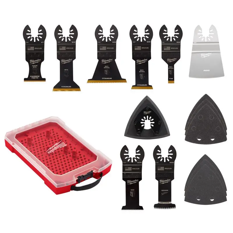 Milwaukee Open-Lok 15 Piece Titanium Oscillating Multi-Tool Blade Set