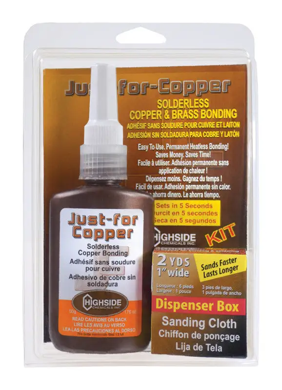 Highside Chemicals Just Copper 5-3/8x8-1/2 Copper and Brass Bonding Kit