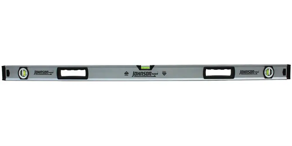 Johnson Level 1741-7200 72 Inch Aluminum Box Beam Level SurroundView Technology
